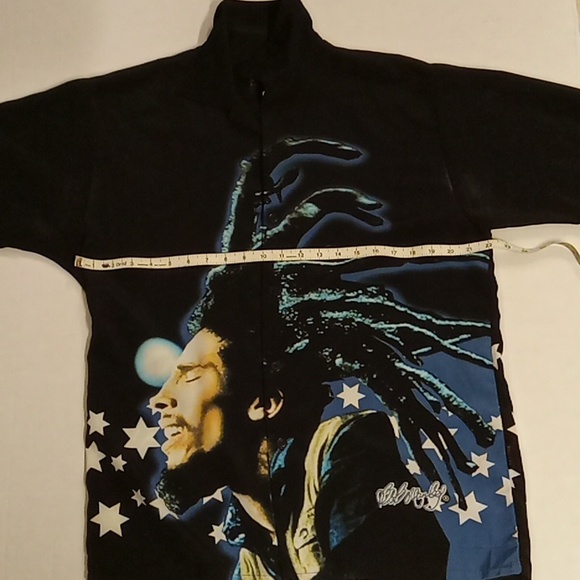 2003 Bob Marley by Dragon Fly Button down Shirt Size M - Picture 4 of 6